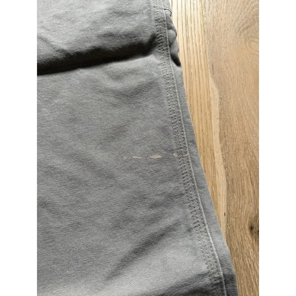 Carhartt Men's 42x30 B11-DES Carpenter Cargo Pants Duck Canvas Gray Tan Cotton